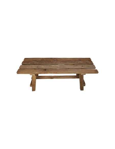 Banc en teck naturel style rustique