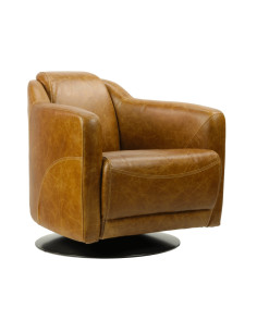 Fauteuil en cuir vintage...