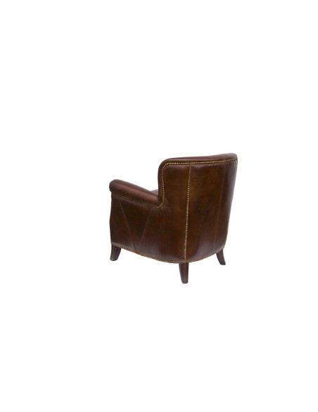 Fauteuil en cuir style anglais