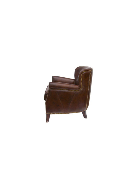 Fauteuil en cuir style anglais