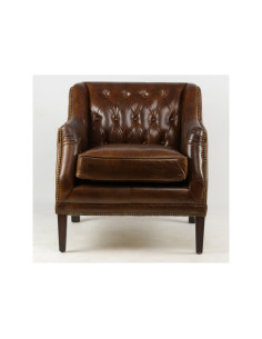 Fauteuil capitonné en cuir... 2