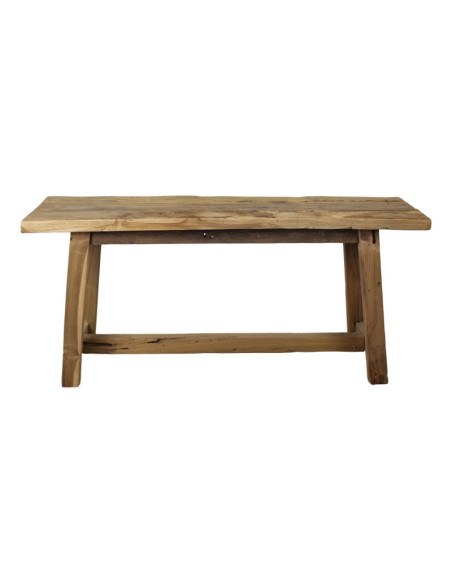 Banc d’appoint en teck naturel style scandinave