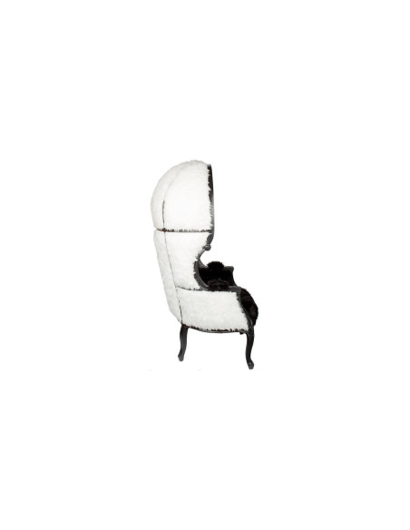Fauteuil carrosse noir et blanc