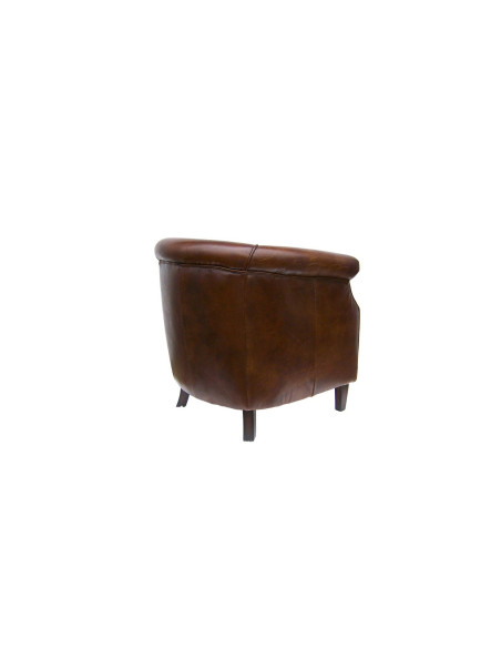 Fauteuil en cuir anglais
