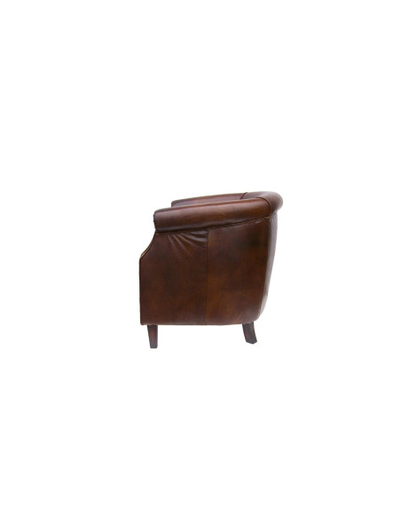 Fauteuil en cuir anglais