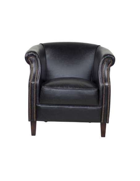 Fauteuil en cuir anglais