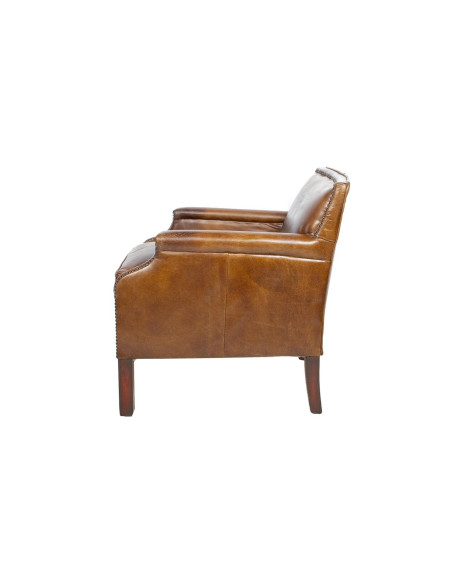 Fauteuil de détente en cuir véritable