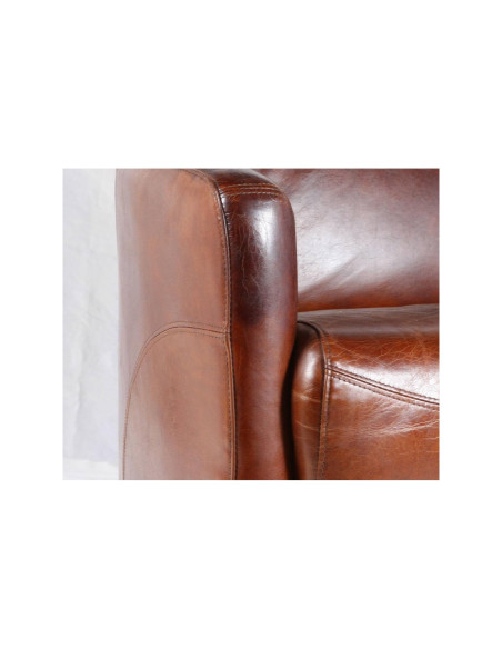 Canapé en cuir vintage Gentleman