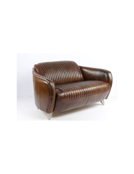 Canapé style banquette de voiture vintage