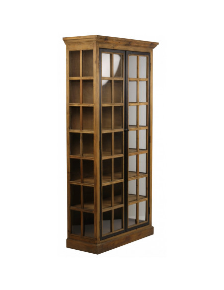 Armoire indus vitrée sur 3 côtés