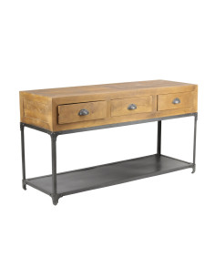 Console indus en manguier...