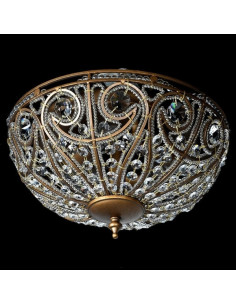 Plafonnier en bronze et... 2