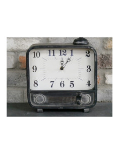 Horloge TV métal gris 2