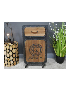 Table de chevet style indus...