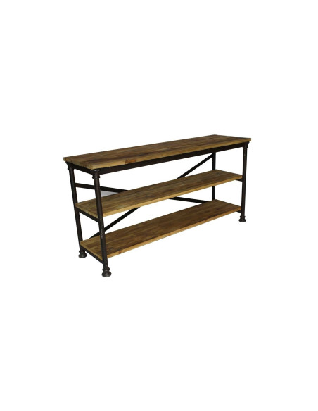 Console bois et métal indus