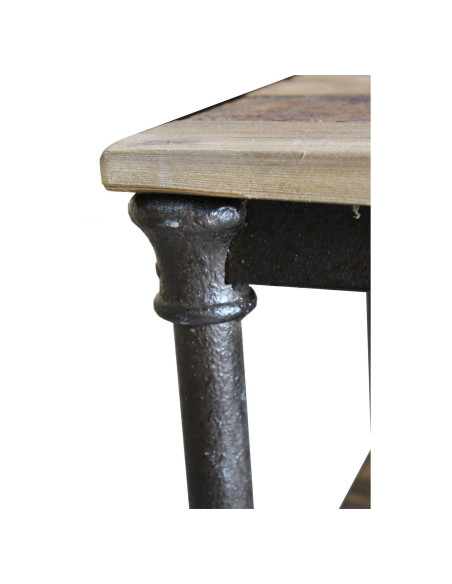 Console bois et métal indus