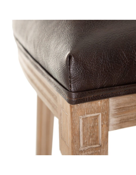 Chaise médaillon bouleau et tissu