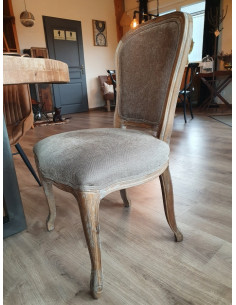 Chaise Amélie en chêne et...