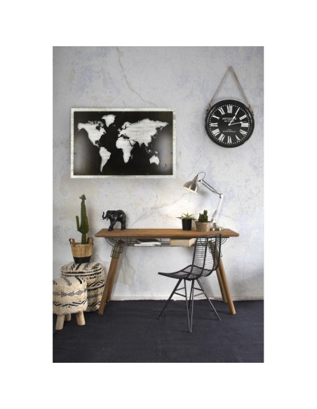 Chaise en métal style Indus