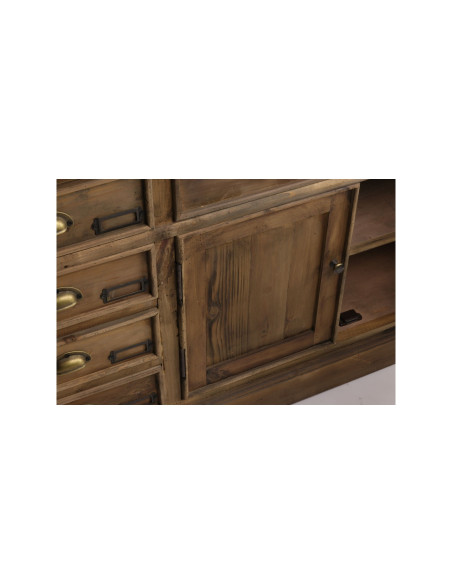 Buffet 10 tiroirs vintage en bois