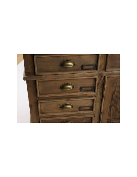 Buffet 10 tiroirs vintage en bois