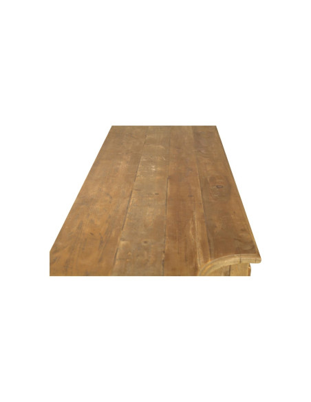 Buffet traditionnel en pin recyclé vieilli