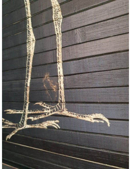 Déco murale rectangulaire Grue Cendrée