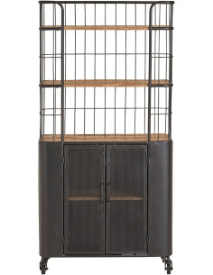 Buffet indus en métal grillagé 2