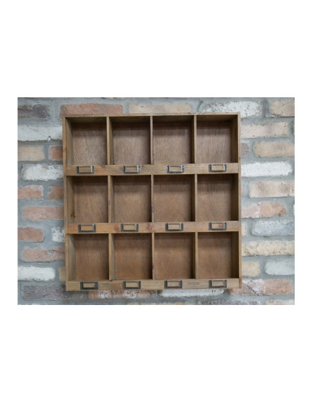 Range courrier mural en bois