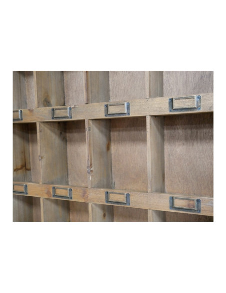 Range courrier mural en bois