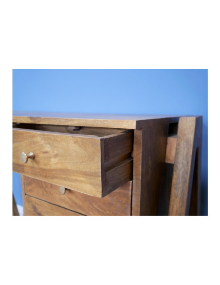 Bureau bois massif 3 tiroirs