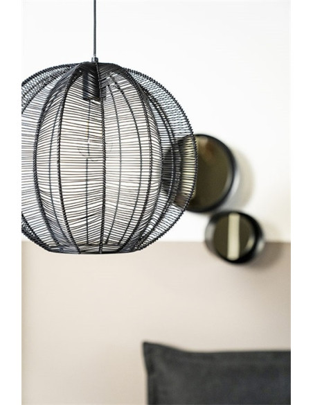 Suspension boule métallique