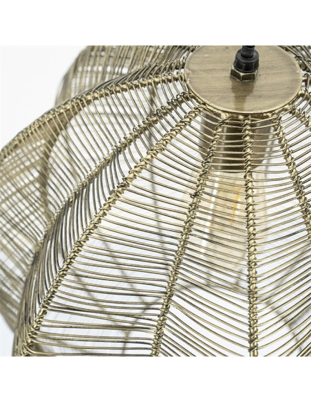 Suspension boule métallique