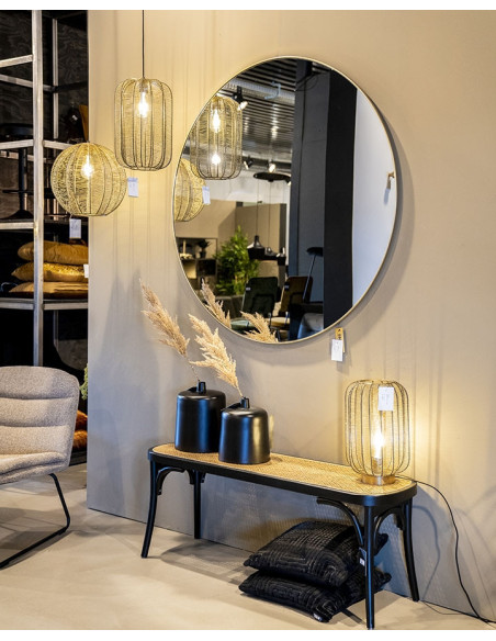 Suspension boule métallique