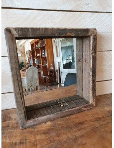 Miroir en bois rustique... 2