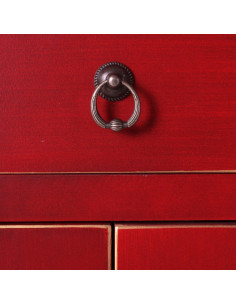 Table de chevet Chinoise Rouge 2