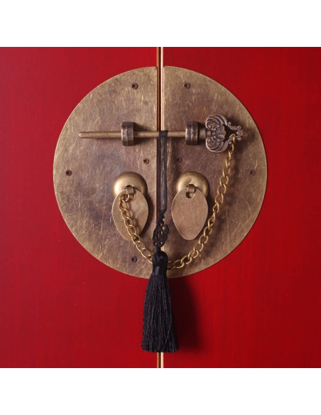 Petite console chinoise en bois Rouge