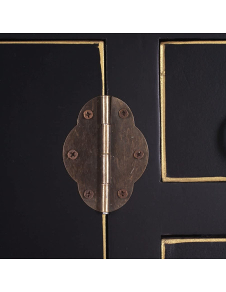 Petite console chinoise en bois Noir