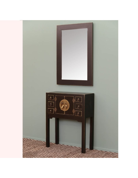 Petite console chinoise en bois Noir