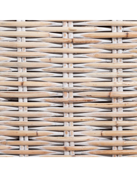 Canapé en rotin blanc 3 places