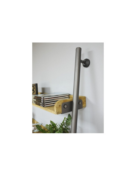 Bureau mural avec étagères de style Industriel