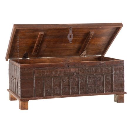 Coffre ancien en bois - Long