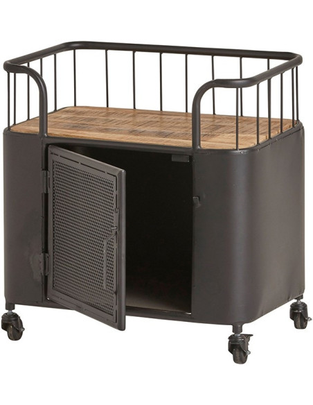 Desserte indus chic sur roulettes