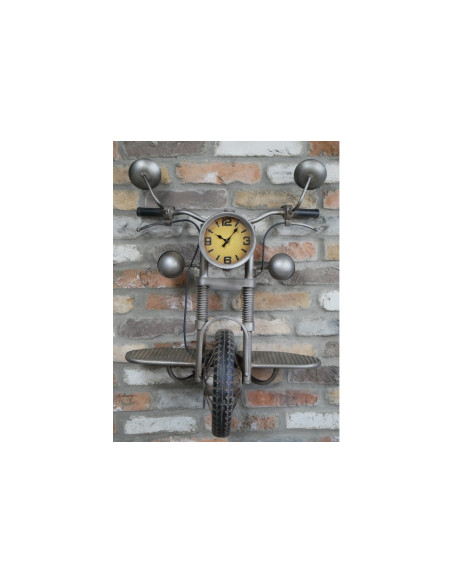 Grande horloge murale moto