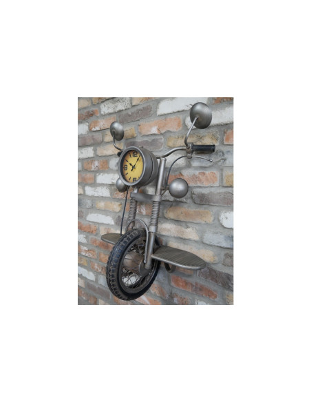 Grande horloge murale moto
