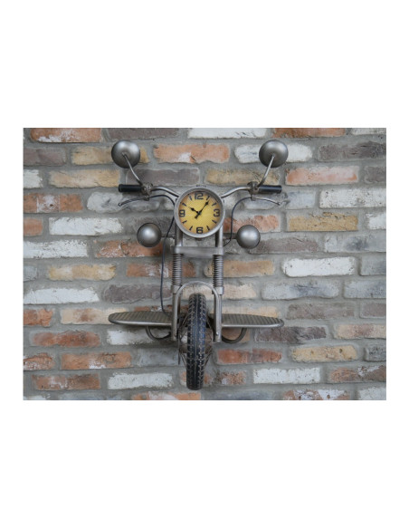 Grande horloge murale moto