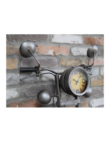 Grande horloge murale moto