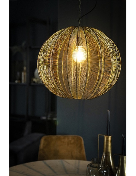 Suspension boule métallique