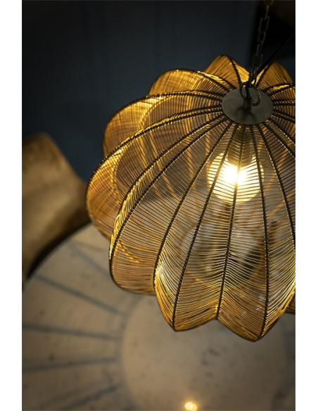 Suspension boule métallique