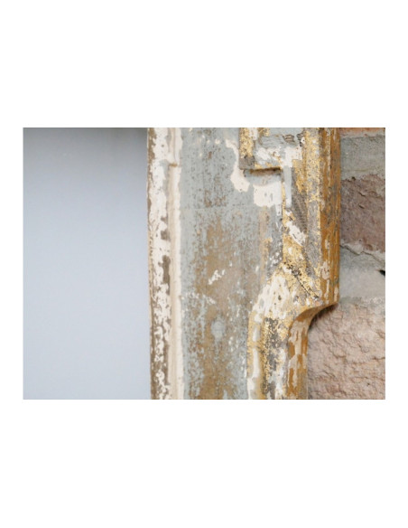 Miroir rustique au style gothique et fleur de lys